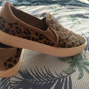 Uggs Leopard Print Slip-On Sneakers